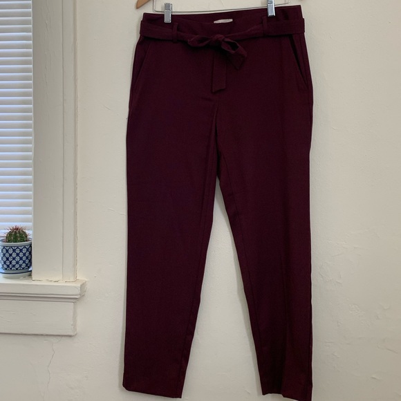 LOFT High-Waisted Ankle Slacks - Picture 2 of 4